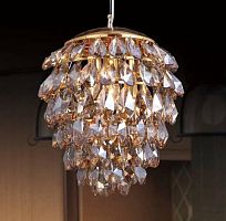 подвесной светильник crystal lux charme sp3+3 led gold/amber в Новокузнецке