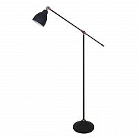 торшер arte lamp braccio a2054pn-1bk в Новокузнецке