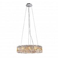 подвесная люстра crystal lux lirica sp10 d610 chrome в Новокузнецке