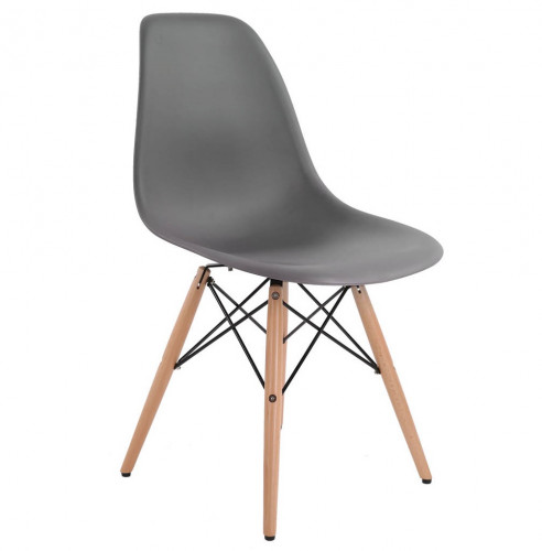 стул деревянный pc-015 серый (eames style) в Новокузнецке