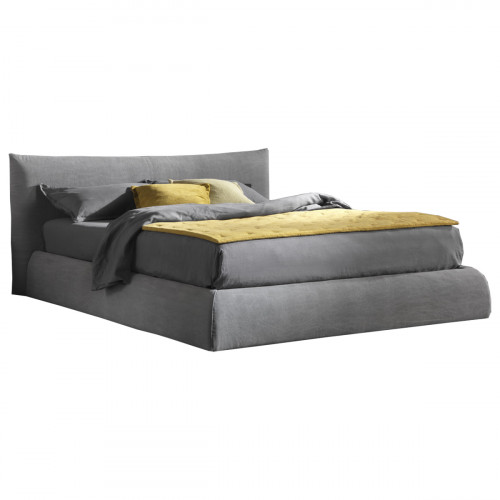кровать двуспальная 180х200 серая pillow в Новокузнецке