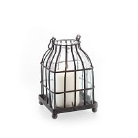 подсвечник-фонарь металлический со стеклом bird in cage i, 15 см в Новокузнецке