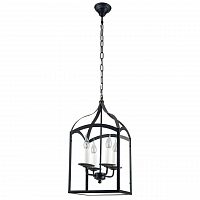 дизайнерская подвесная люстра spot light cage 9500404 черная в Новокузнецке