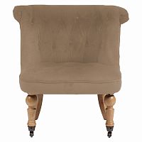 кресло amelie french country chair светло-коричневое в Новокузнецке