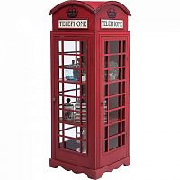 шкаф-витрина london telephone красный в Новокузнецке