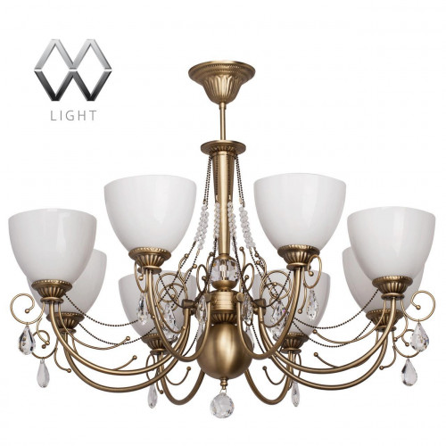 подвесная люстра mw-light фелиция 347016608 белая в Новокузнецке