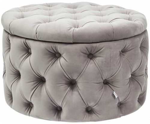 kare design пуф desire, коллекция "желание" 73*46*73, бархат, полиуретан, сосна, серый в Новокузнецке