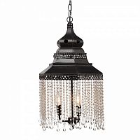 люстра подвесная черная с хрустальными подвесками chandelier в Новокузнецке