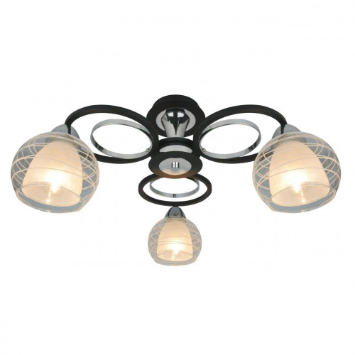 потолочная люстра arte lamp ginevra a1604pl-3bk в Новокузнецке