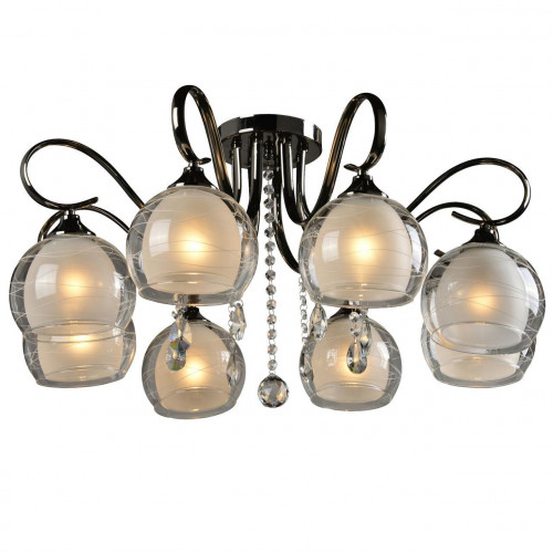 потолочная люстра idlamp merinella 877/8pf-darkchrome в Новокузнецке