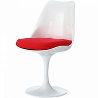 стул eero saarinen style tulip chair красная подушка в Новокузнецке