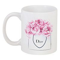 кружка с рисунком dior peonies в Новокузнецке