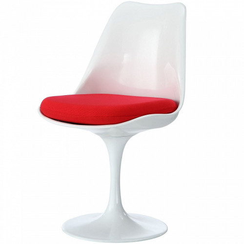 стул eero saarinen style tulip chair красная подушка в Новокузнецке