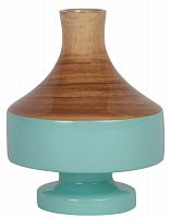 ваза настольная rustic chic vase wood blue в Новокузнецке