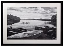 постер с паспарту в раме four boats at sunset в Новокузнецке